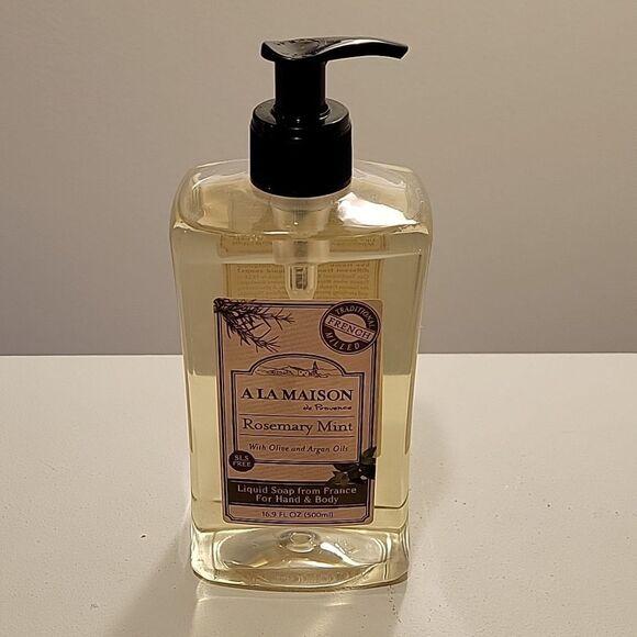 Rosemary Mint Liquid Hand Soap - Triple French Milled Natural Moisturizing - Picture 2 of 11